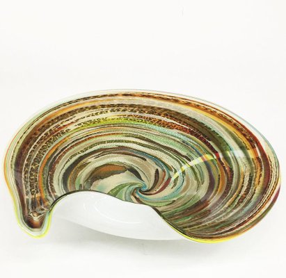 Murano Avem Tutti Frutti Zanfirico Latticino Art Glass Bowl, Italy, 1950s-UCH-1224780