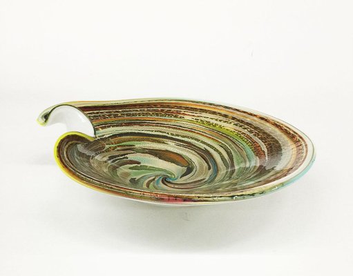 Murano Avem Tutti Frutti Zanfirico Latticino Art Glass Bowl, Italy, 1950s-UCH-1224780