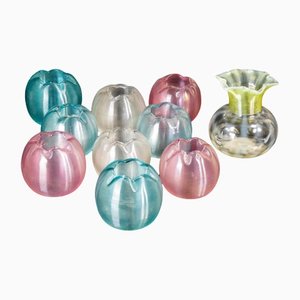 Murano Blown Glass Jars, 1900s, Set of 10-OJE-1255152