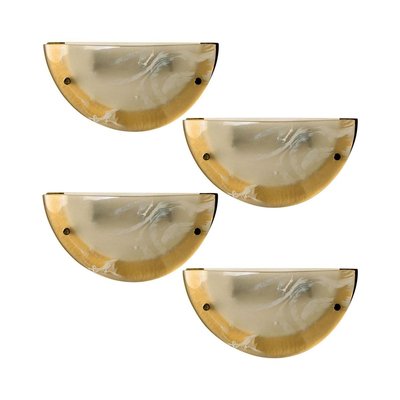 Murano Brass and Glass Wall Light from Hillebrand, 1975-VDW-885967