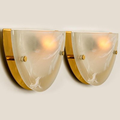 Murano Brass and Glass Wall Light from Hillebrand, 1975-VDW-885967