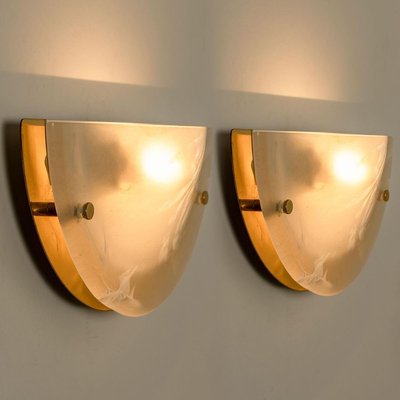 Murano Brass and Glass Wall Light from Hillebrand, 1975-VDW-885967