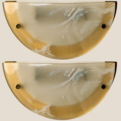 Murano Brass and Glass Wall Light from Hillebrand, 1975-VDW-885967