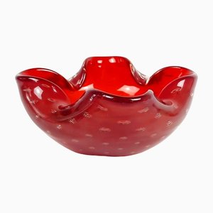 Murano Bullicante Glass Bowl or Ashtray by Barovier & Toso, 1960s-BMM-1196273