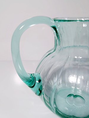 Murano Carafe in Turquoise Glass Swirl, 1950s-VTK-2022817