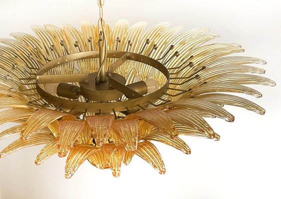 Murano Chandelier in Amber Glasses, 1990-OVO-1670001