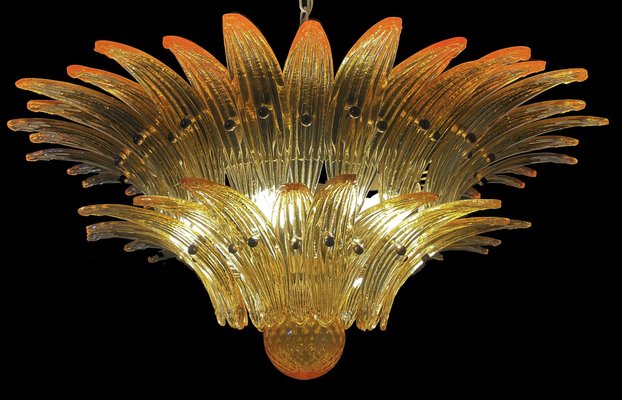 Murano Chandelier in Amber Glasses, 1990-OVO-1670001