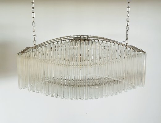 Murano Chandelier with 292 Clear Prism Quadriedri Pagoda Glass, 1982-FHZ-685525