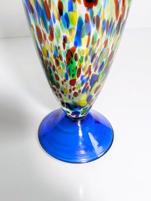 Murano Confetti Splash Glass Sprinkle Vase, 1980s-VTK-2022886