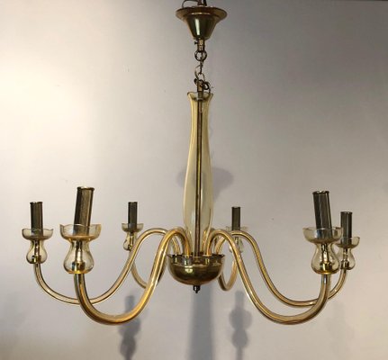 Murano Crystal Chandeliers, 1970s, Set of 2-BA-1698363