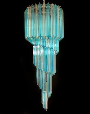 Murano Crystal Prism Chandeliers, 1990s, Set of 2-OVO-1821660