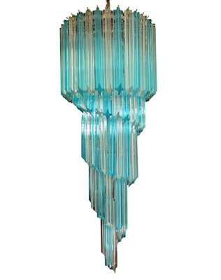 Murano Crystal Prism Chandeliers, 1990s, Set of 2-OVO-1821660