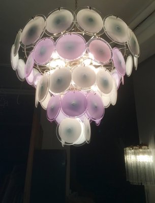 Murano Disc Chandelier from Vistosi, 1970s-MBH-1032269