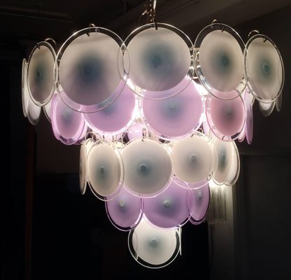 Murano Disc Chandelier from Vistosi, 1970s-MBH-1032269