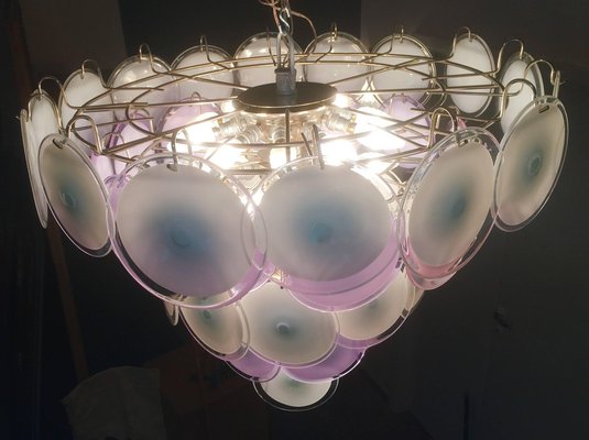 Murano Disc Chandelier from Vistosi, 1970s-MBH-1032269