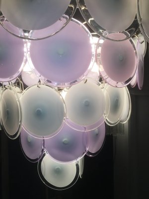 Murano Disc Chandelier from Vistosi, 1970s-MBH-1032269