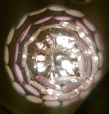 Murano Disc Chandelier from Vistosi, 1970s-MBH-1032269