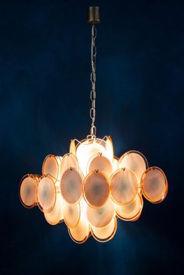 Murano Disc Chandelier from Vistosi, 1970s-MBH-1066512