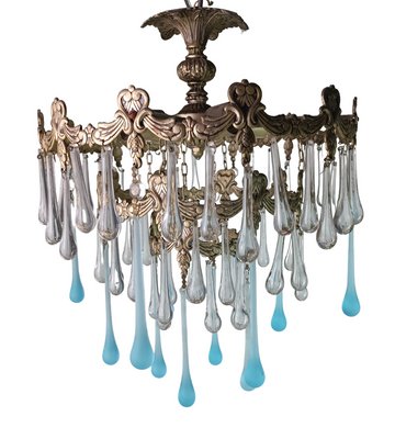 Murano Drops Ceiling Lamp, 1950s-ZVO-1445074