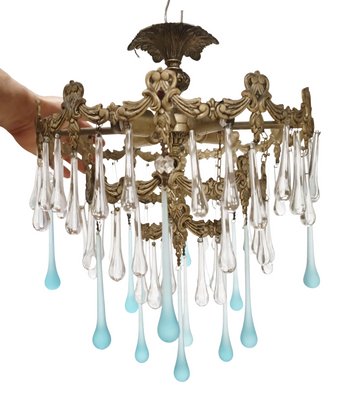 Murano Drops Ceiling Lamp, 1950s-ZVO-1445074