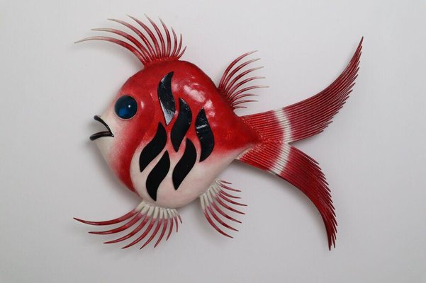 Murano Fish Wall Lamp, 1960s-ESB-1376861