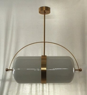 Murano Glass and Brass Ceiling Light, 1990s-UH-1408533