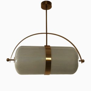 Murano Glass and Brass Ceiling Light, 1990s-UH-1408533