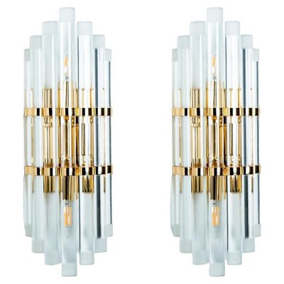 Murano Glass and Gilt Brass Sconce, 1960s-VDW-1823114