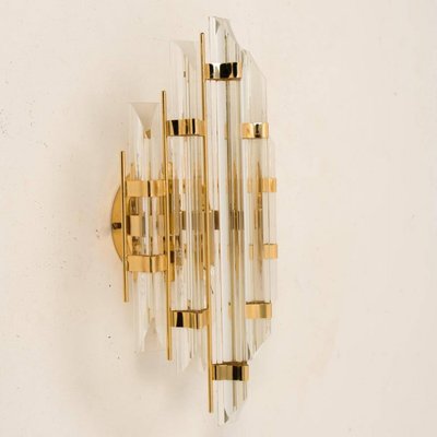 Murano Glass and Gold-Plated Sconce in the style of Venini, Italy, 1975-VDW-2028626