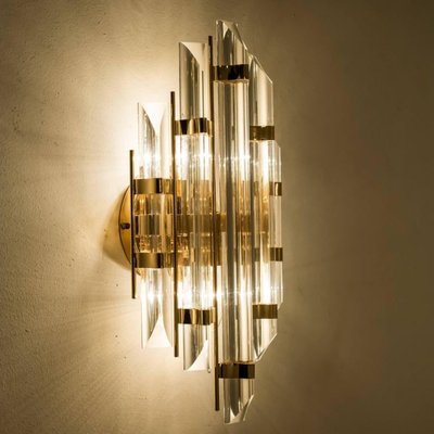 Murano Glass and Gold-Plated Sconce in the style of Venini, Italy, 1975-VDW-2028626