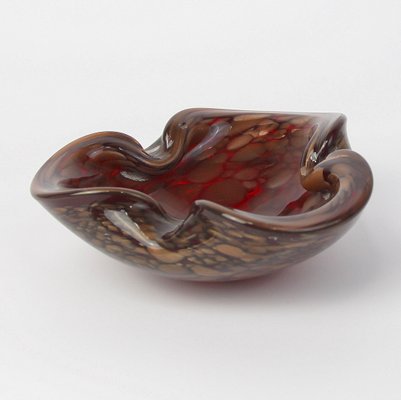 Murano Glass Ashtray with Copper Powder-NE-1166402