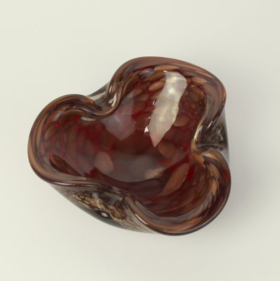 Murano Glass Ashtray with Copper Powder-NE-1166402