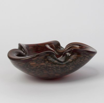 Murano Glass Ashtray with Copper Powder-NE-1166402