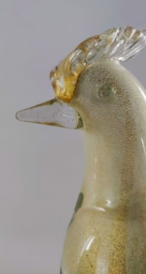 Murano Glass Bird Figurine by Livio Seguso for Salviati Furnace, 1980s-INI-1797524