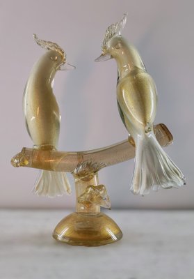 Murano Glass Bird Figurine by Livio Seguso for Salviati Furnace, 1980s-INI-1797524