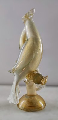 Murano Glass Bird Figurine by Livio Seguso for Salviati Furnace, 1980s-INI-1797524