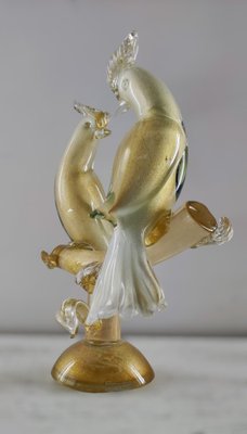 Murano Glass Bird Figurine by Livio Seguso for Salviati Furnace, 1980s-INI-1797524