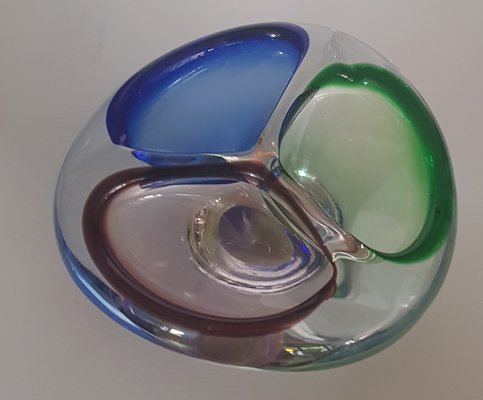 Murano Glass Bowl with 3 Openings, 1960s-QDP-674440