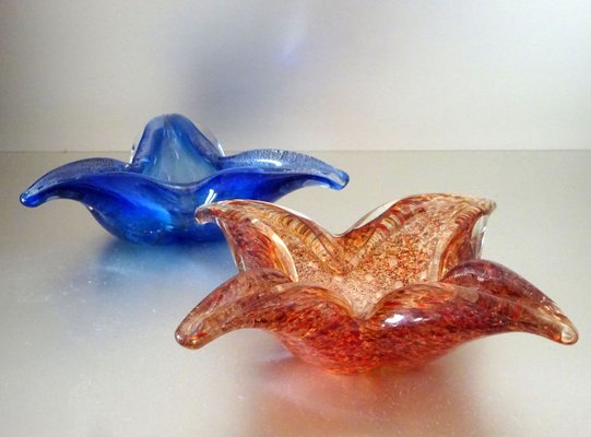 Murano Glass Bowls, 1960s, Set of 2-GT-767742