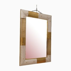 Murano Glass & Brass Wall Mirror, 1980-UH-1424913