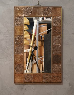 Murano Glass & Brass Wall Mirror, 1990s-UH-1424911