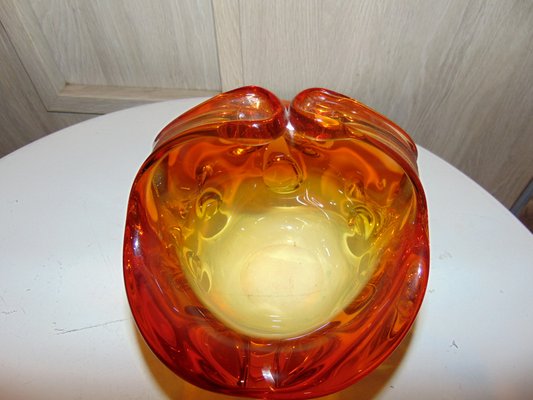 Murano Glass Cake Bowl, 1970s-CAQ-748890