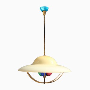 Murano Glass Ceiling Lamp, 1950s-EH-594920