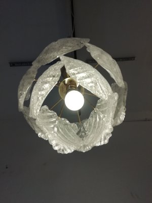 Murano Glass Ceiling Lamp from Mazzega, 1970s-RGF-581360