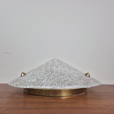 Murano Glass Ceiling Lamp from Venini, 1960s-ZPB-2021938