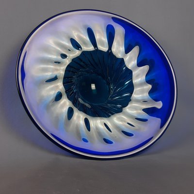 Murano Glass Centerpiece in Blue Light, 1970s-PWG-2035332