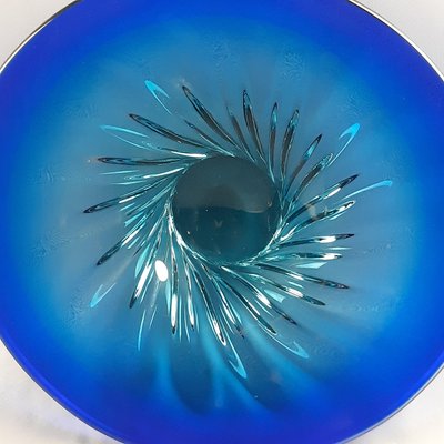 Murano Glass Centerpiece in Blue Light, 1970s-PWG-2035332