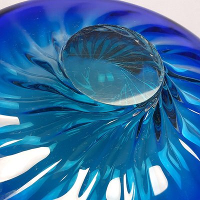 Murano Glass Centerpiece in Blue Light, 1970s-PWG-2035332