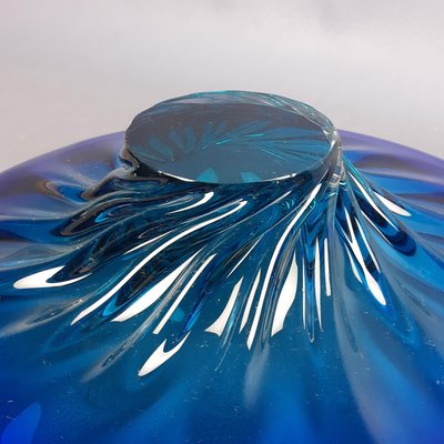 Murano Glass Centerpiece in Blue Light, 1970s-PWG-2035332