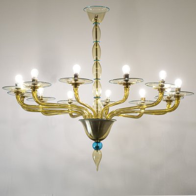 Murano Glass Chandelier, 1940s-ELZ-1747155